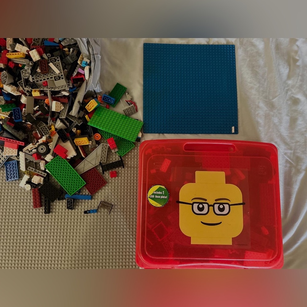 Lego Red and Blue Building Sets for Creative Play